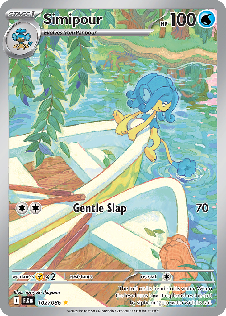 Simipour - Black Bolt (Illustration Rare) [BLK-102] English / Near Mint / Normal