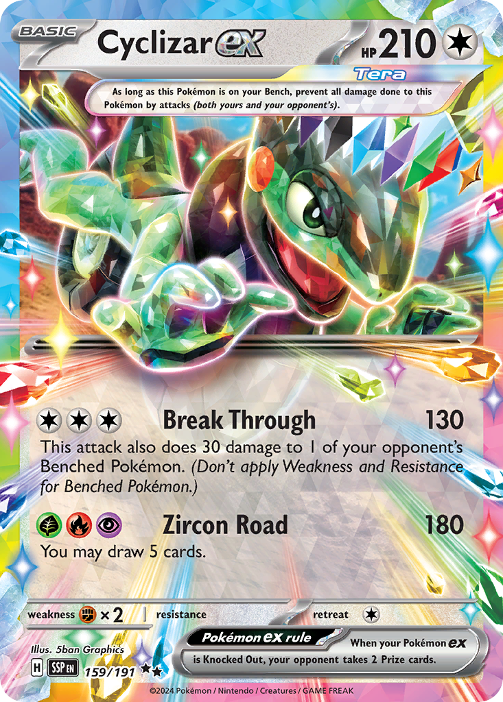 Cyclizar ex - Surging Sparks (Double Rare) [SSP-159] English / Near Mint / Normal