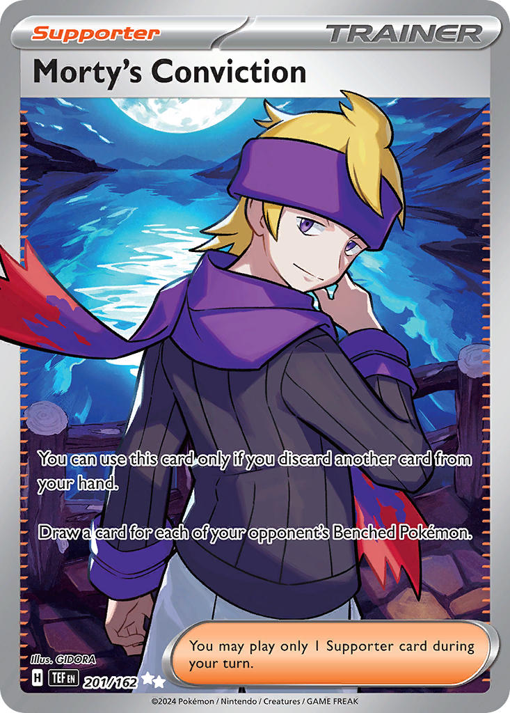 Morty's Conviction - Temporal Forces (Ultra Rare) [TEF-201] English / Near Mint / Normal