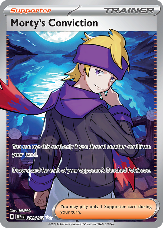Morty's Conviction - Temporal Forces (Ultra Rare) [TEF-201] English / Near Mint / Normal