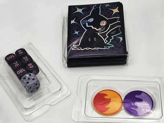 Pokémon Damage Counter Dice, Condition Markers, and Card Sleeves