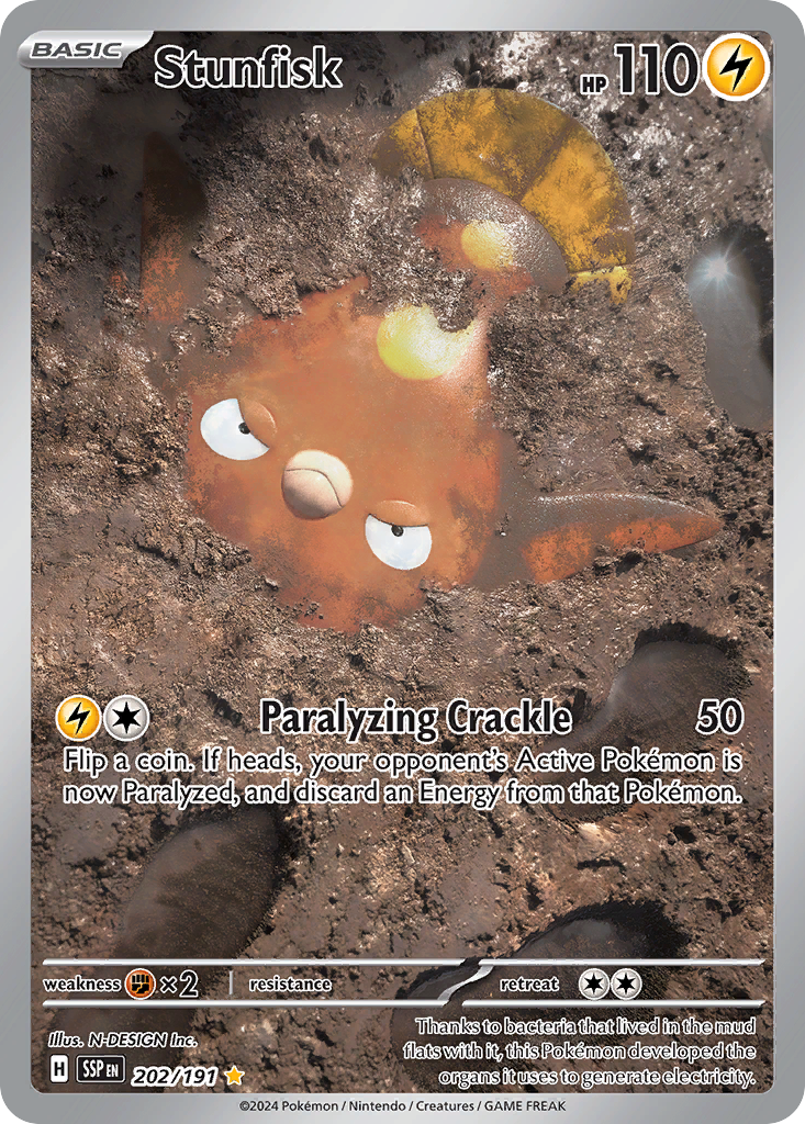 Stunfisk - Surging Sparks (Illustration Rare) [SSP-202] English / Near Mint / Normal