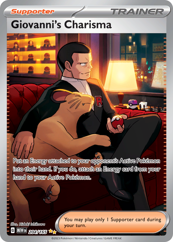 Giovanni's Charisma - 151 (Special Illustration Rare) [MEW-204] English / Near Mint / Normal