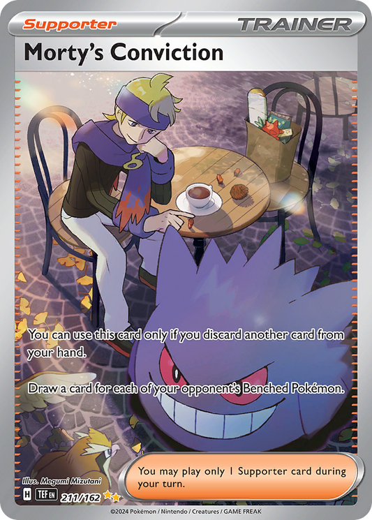 Morty's Conviction - Temporal Forces (Special Illustration Rare) [TEF-211] English / Near Mint / Normal
