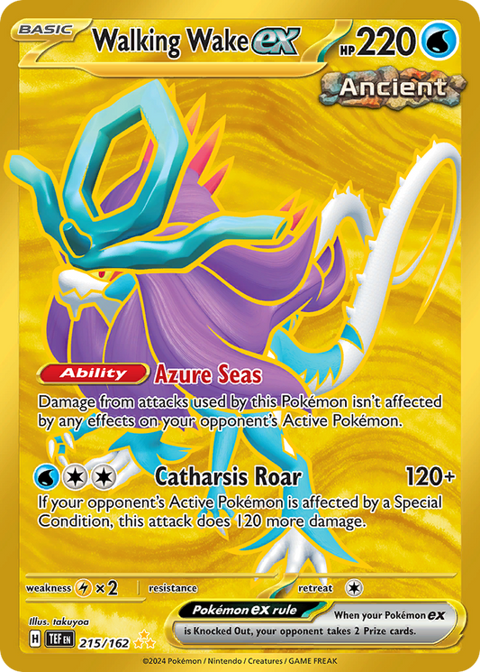 Walking Wake ex - Temporal Forces (Hyper Rare) [TEF-215] English / Near Mint / Normal