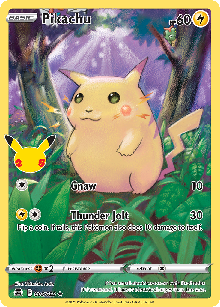 Pikachu - Celebrations (Rare Holo) [CEL-5] English / Near Mint / Normal