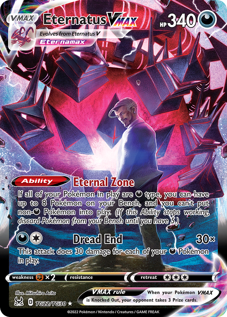 Eternatus VMAX - Lost Origin Trainer Gallery (Rare Holo VMAX) [LOR-TG22] English / Near Mint / Normal